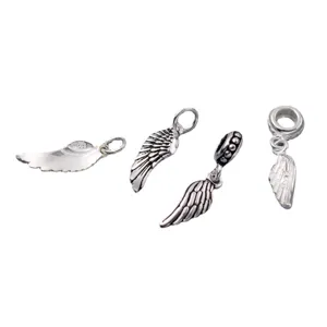 S925 sterling zilveren engelenvleugel hangers voor het maken van DIY sieraden set