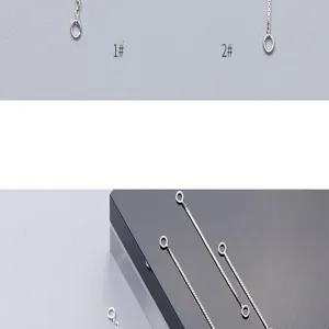 S925 Silber DIY Schmuck Zubehör Detail, feine Kette Stil für Handarbeit Bastelprojekte.