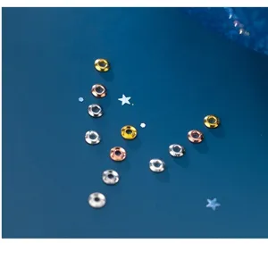 S925 silver thin round bead spacers in gold and rose gold for DIY jewelry making