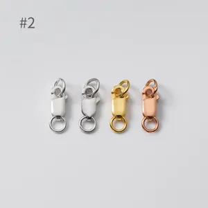 Fermoirs mousquetons en argent sterling S925 pour bijoux DIY en plusieurs finitions.