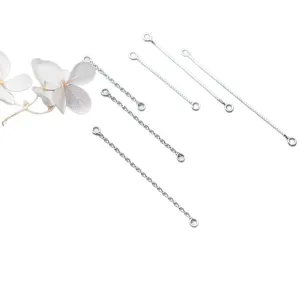 S925 Silber DIY Schmuck Verlängerungsketten Boxketten O-Ketten für Handgemachte Zubehör Hauptansicht