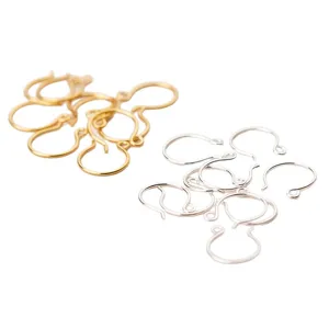 Ganchos para pendientes de plata de ley S925 de alta calidad para creación de joyas DIY