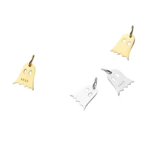 S925 sterling silver ghost pendants for DIY bracelet and jewelry making