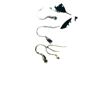 Ganchos para pendientes de plata de ley S925 con cuentas para hacer joyas artesanales DIY