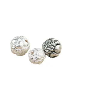 Drie S925 Thai zilveren Pixiu kralen voor DIY sieraden maken en armband ontwerp