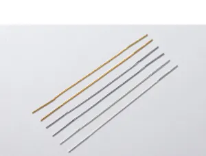 Detail van S925 verzilverde boxketting oordraden met dubbele naaldpinnen voor DIY