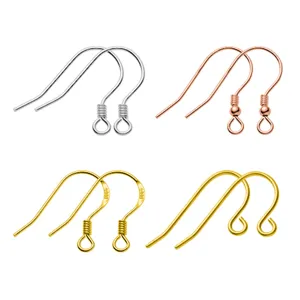 Hochwertige S925 Sterling Silber Ohrhaken in verschiedenen Farben für DIY Schmuckdesign