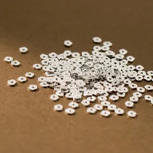S925 sterling silver irregular spacer beads for DIY jewelry making handmade crafts