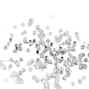 S925 sterling silver triangular fragmented beads for DIY jewelry making accessories