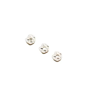 High-quality S925 sterling silver irregular nugget spacers for DIY jewelry making