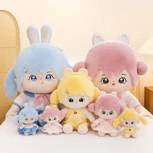 Original Mood Girl Baumwollpuppe Kawaii Plüschtier Gefüllte Weiche Tierfigur Puppe Mit Outfits Geburtstagsgeschenk Für Kinder Damen