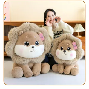 Cute lion plush toys with fluffy manes and sweet expressions in a warm home setting.