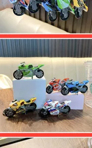 Cool motorcycle keychain miniature toy model backpack pendant couple bag ornament gift