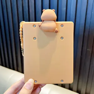 Cute Capybara magnetic drawing board keychain pendant for bag decoration and stress relief