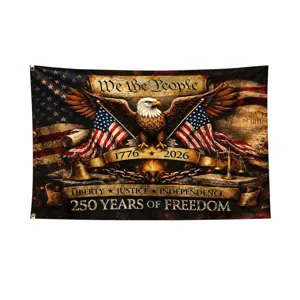 US 250th anniversary commemorative flag for July 4th Independence Day celebration.