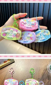 Süße Mini Spielkonsole Schlüsselanhänger elektronisches Spielzeug Rucksack Anhänger für Kinder
