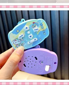 Mini elektronische Spielkonsole Schlüsselanhänger süßes Cartoon Spielzeug Geschenk