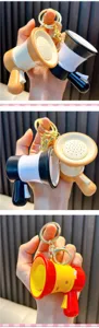 Mini recording megaphone keychain cute backpack pendant funny toy student gift accessory