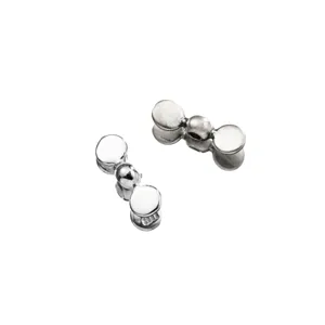 Detailed view of antique finish 925 sterling silver propeller spacer beads for DIY