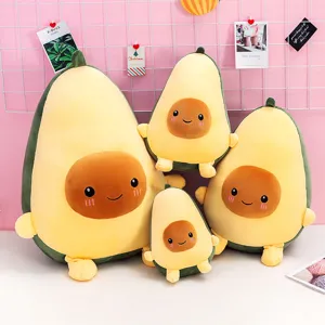 Peluche di Avocado Giocattolo di Frutta a Cartoni Animati Soffice Cuscino da Abbracciare Regalo per Bambini Compleanno Decorazione