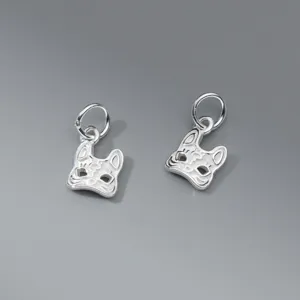 925 Sterling Silver Retro Thai Silver Mask Pendant Handmade DIY Jewelry Accessories For Bracelet Necklace Making Fox Mask Charms