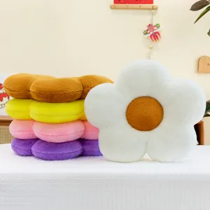 Cojines de silla de felpa con forma de flor en varios colores para decoración de casa y oficina