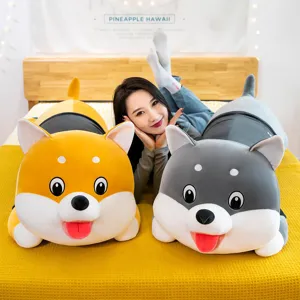 Süßer Husky Shiba Inu Plüschtier große weiche Kuscheltier Kissen für Bett Schlaf und Umarmung.