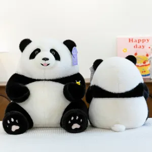 Peluche panda di simulazione carina con piccola ape cuscino regalo morbido per ragazza