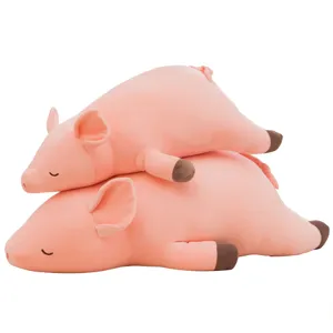 Peluche cochon rose doux oreiller animal en peluche idée cadeau anniversaire enfant