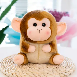 Cute brown monkey plush toy stuffed animal soft doll children gift birthday present toy