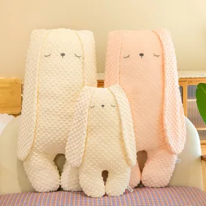Simpatico Cuscino Peluche Coniglio Bolla Giocattolo Velluto Doudou Morbido Animale Di Peluche Coniglio Orecchie Lunghe Bambola Per Bambini Ragazze Regalo Compleanno
