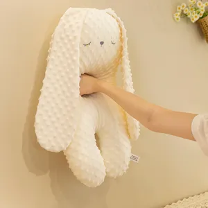 Morbido cuscino a forma di coniglio in peluche minky per bambini