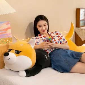 Μεγάλο χαριτωμένο λούτρινο σκυλάκι Shiba Inu με γυαλιά ηλίου για δώρο