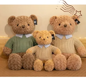 Peluche orsetto bambola simpatico giocattolo maglione animale compagno regalo cuscino decoro