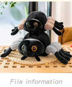 Niedliche große Augen Plüsch Spinne Puppe Set, lustige Simulations Spinne Stofftier Geschenk.