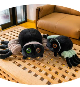 Niedliche große Augen Plüsch Spinne Spielzeug Set, weiche ausgestopfte Puppe Kindergeschenk.
