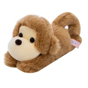 Lindo brazalete de peluche de mono marrón para decoración de muñeca infantil regalo cumpleaños