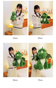 Süßes grünes Dinosaurier Plüschtier weicher Plüsch Drache Puppe Kinder Geburtstag Geschenk Tier
