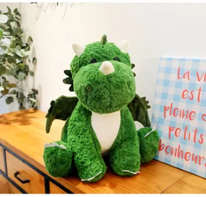Schuener gruener Dinosaurier Plueschtier weiche Drachen Puppe Kindergeburtstagsgeschenk Deko