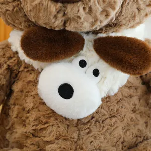 Lindo peluche marrón muñeco de peluche suave animal de peluche compañero para niños