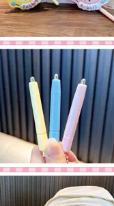 Detail view of three pastel magnetic stylus pens for rabbit-themed drawing board