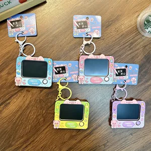 Colorful mini pig sketchboard keychains for children's creative drawing and graffiti