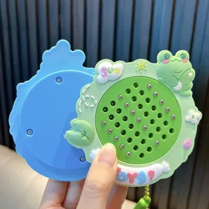 Niedlicher grüner Frosch magnetischer Stahlkugel Zeichenbrett Schlüsselanhänger Spielzeug