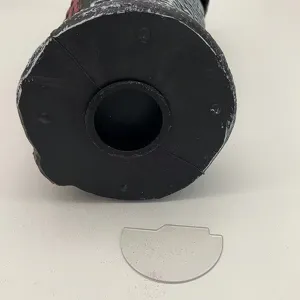 Bottom view of realistic rotating owl decoy bird deterrent for garden outdoor protection