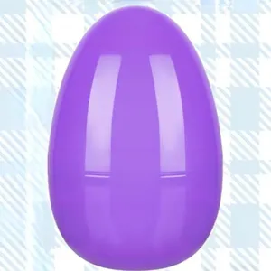 Large 30cm purple plastic Easter egg for party gifts and surprise toys.