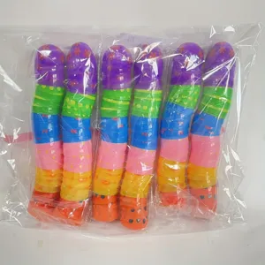 Bulk collection of colorful decorative plastic Easter eggs packed in a clear bag
