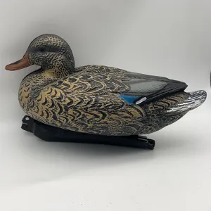 Realistic floating plastic female duck decoy for outdoor pond and garden decoration