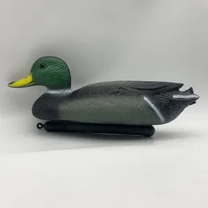 Realistic mallard duck decoy with weighted keel for outdoor garden and pond decoration