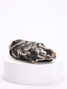 Retro bamboe handvat Chinese stijl geplooide handtas, elegante zwarte brokaat damestas voor dames