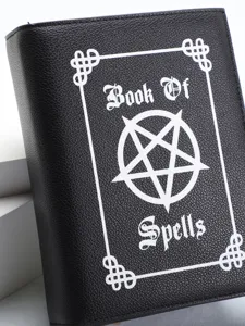Creatieve crossbodytas in de vorm van een toverboek met Book of Spells print voor dames